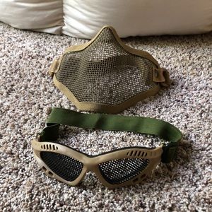 MESH AIRSOFT GOGGLES AND MASK